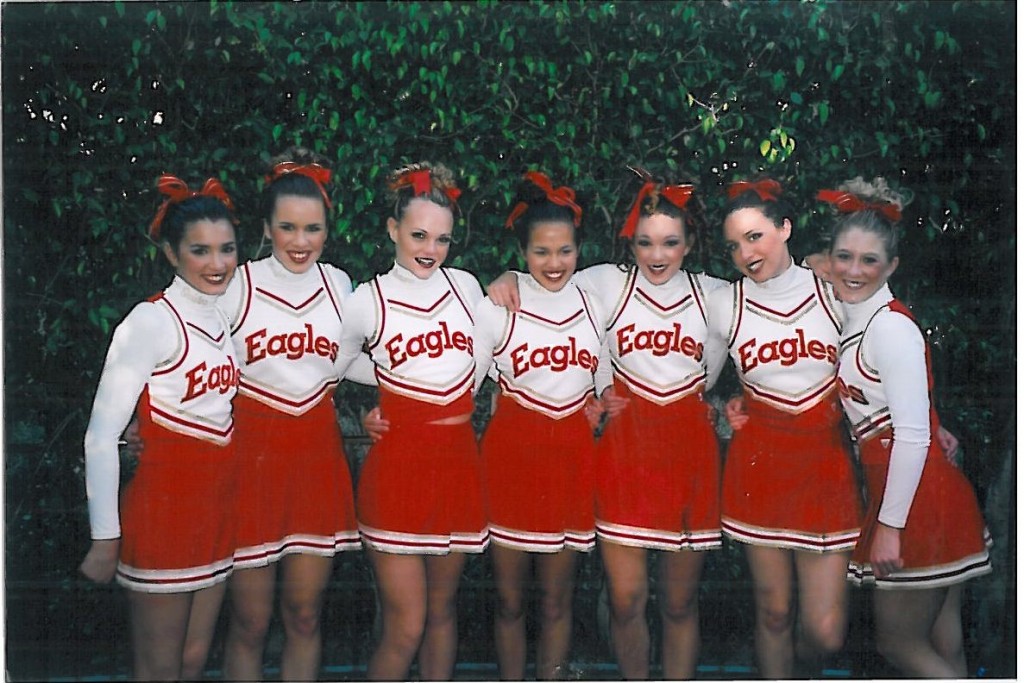 hopefully i don't get in trouble for this one | senior girls at disneyland cheer competition 2003
