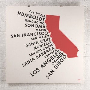 CA Coastal Cities Print | $30