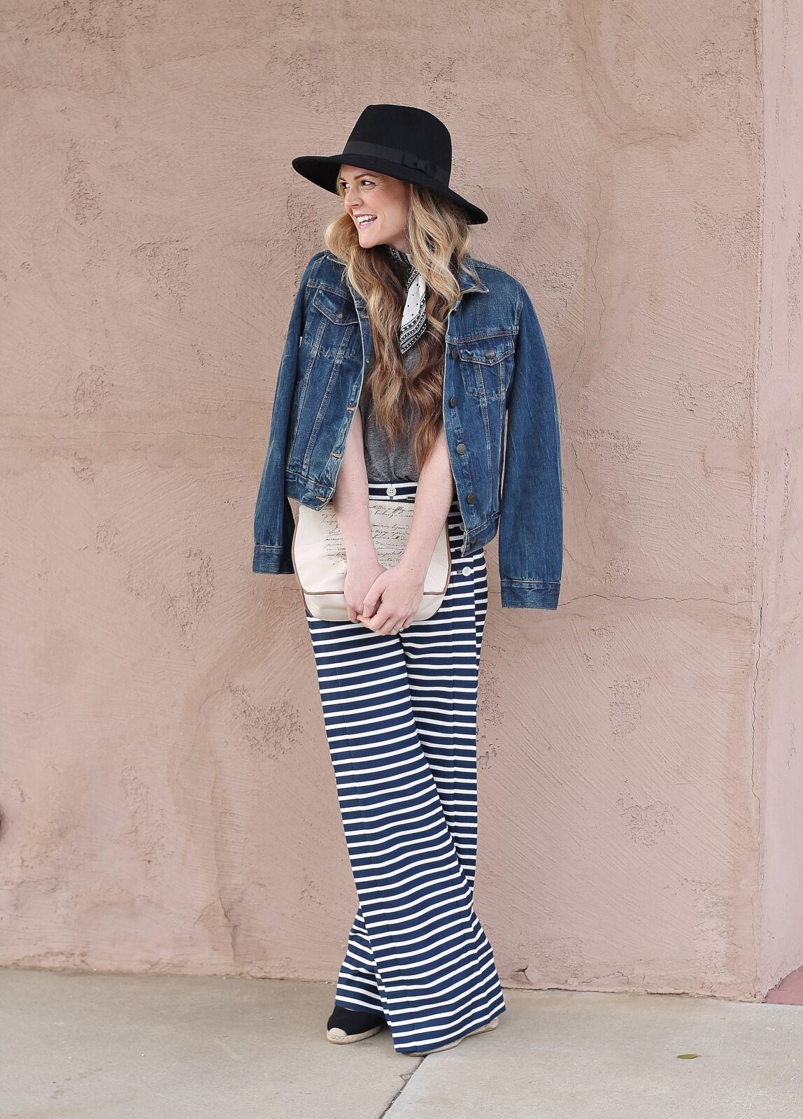 striped sailor pants