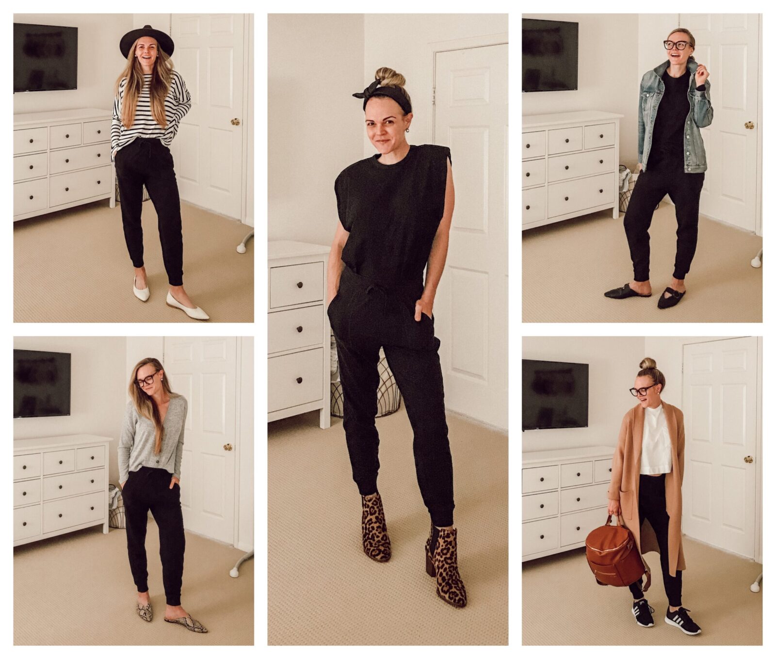 5 ways to style high-waisted joggers for fall