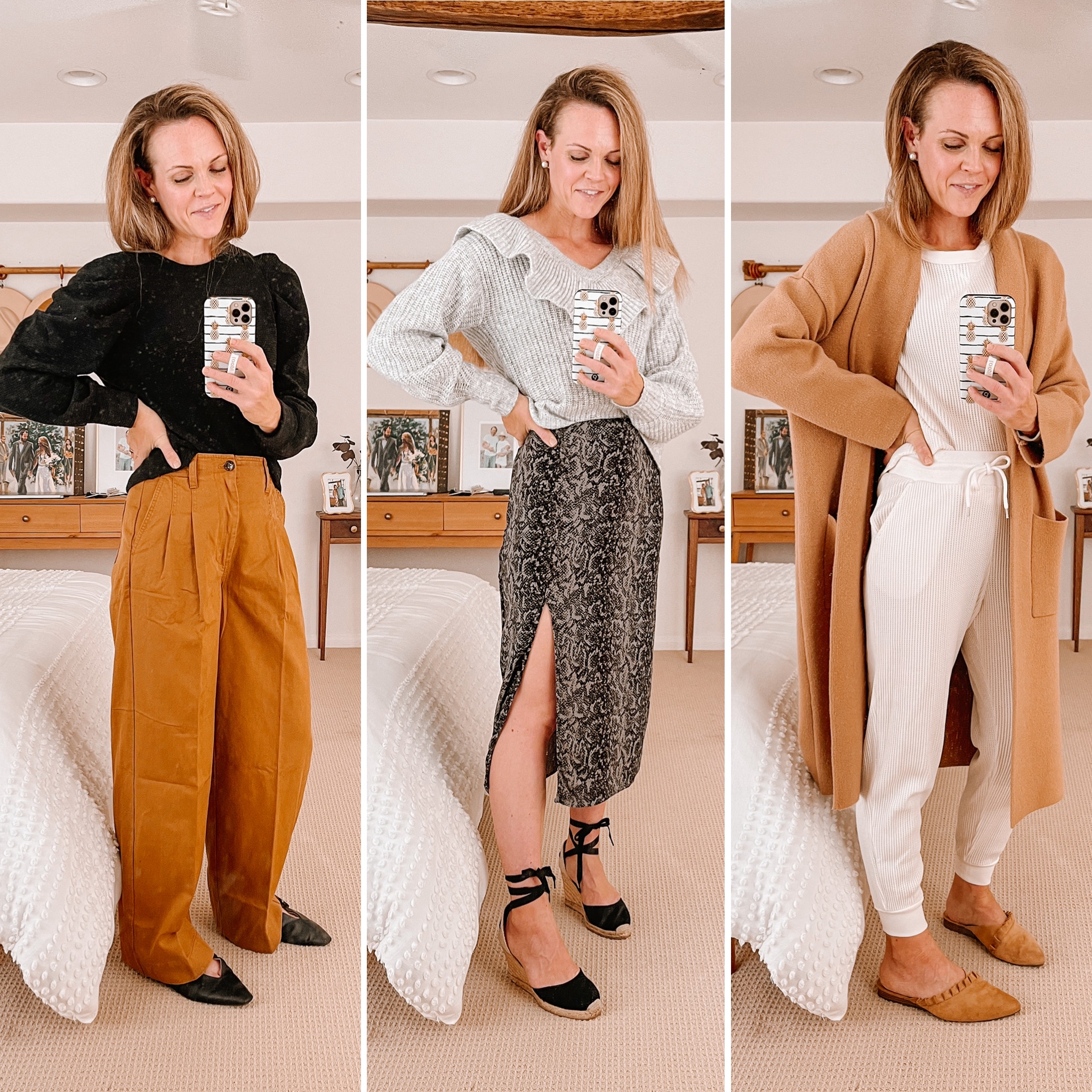 three outfits to wear on thanksgiving